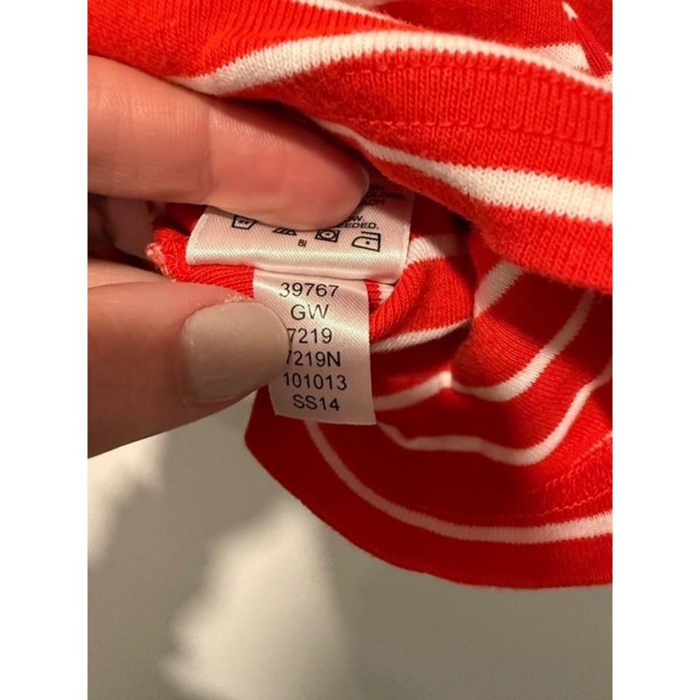 Hanna Andersson Dress Peru 90 Red Stripe EUC - Picture 3 of 4